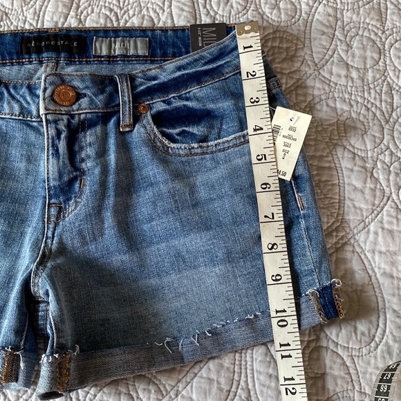 Aéropostale Midi Blue Jean Shorts - Picture 5 of 8